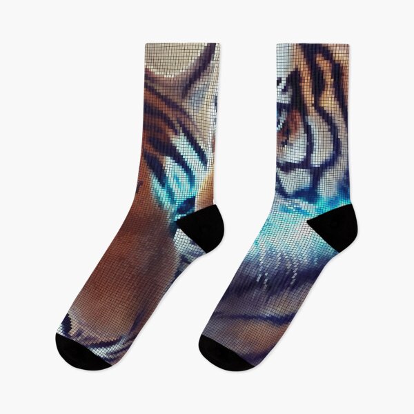 Item preview, Tiger Pixel 8-bit Art designed and sold by PixelDripped.