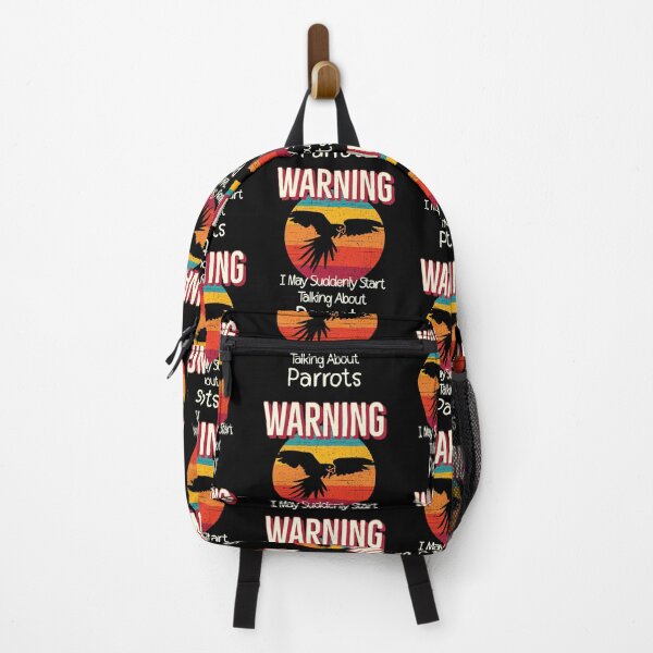 Item preview, Retro Warning I May Suddenly Start Talking About Parrots designed and sold by Zurickdesigns.