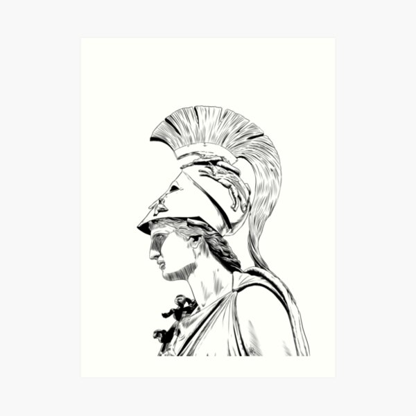 Athena Art Print By Missmex Redbubble