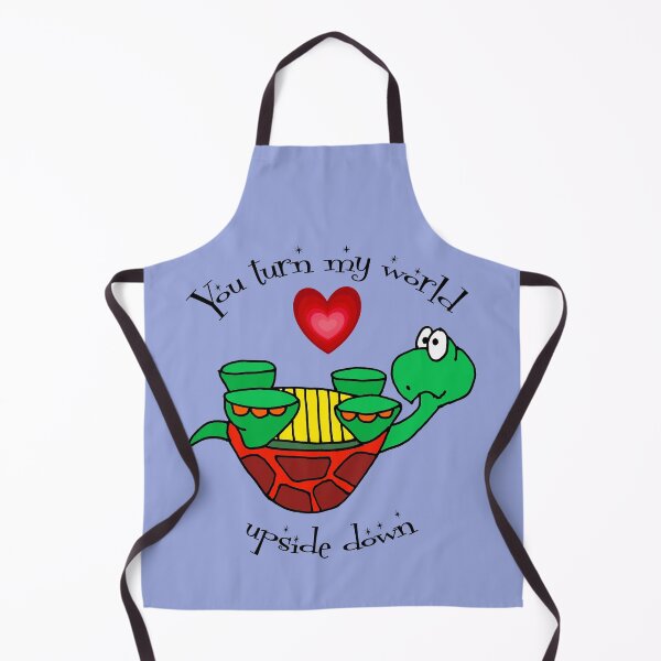 Item preview, Funny Upside Down Turtle Love Cartoon designed and sold by Nature's Fancy.