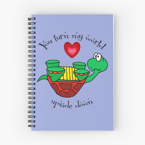 Item preview, Funny Upside Down Turtle Love Cartoon designed and sold by Nature's Fancy.