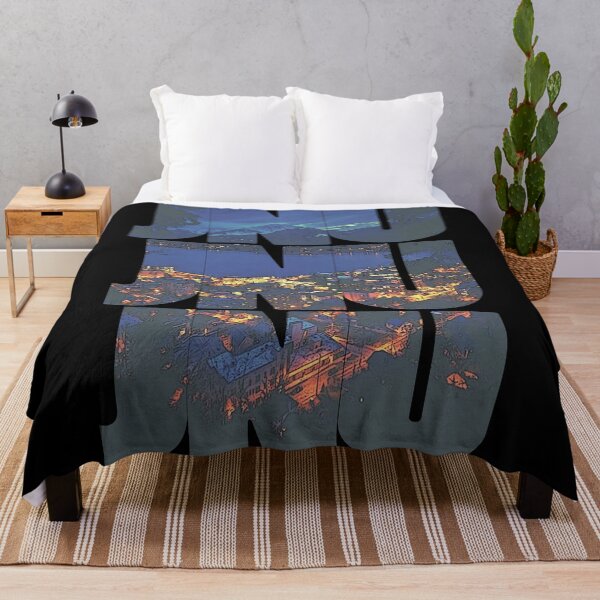 Artikelvorschau, Juneau, Alaska JNU Night Cityscape Repeating Pattern entworfen und verkauft von CrabbyLobster.
