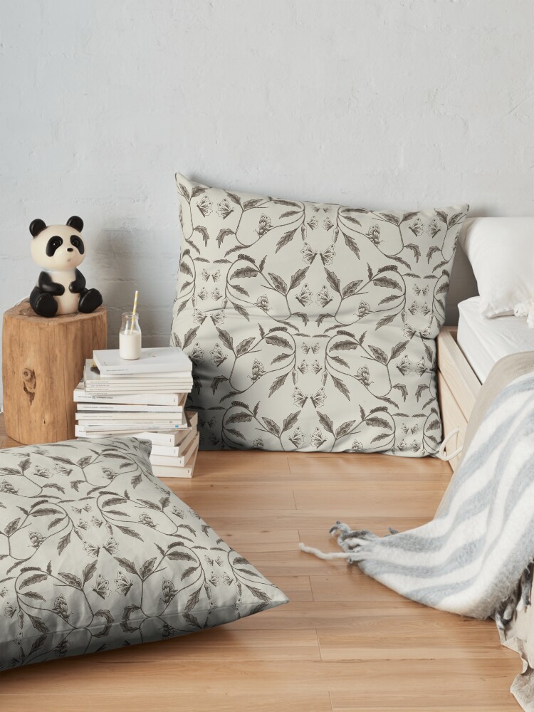 Alternate view of Life-Cycle of a Butterfly Floor Pillow