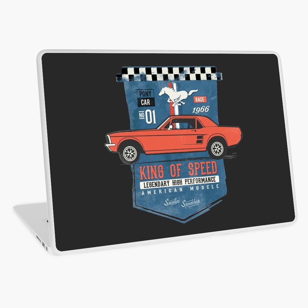 Ford Mustang - King Of Speed Laptop Folie