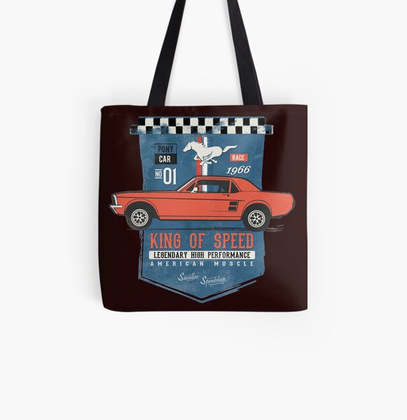 Ford Mustang - King of Speed All Over Print Tote Bag