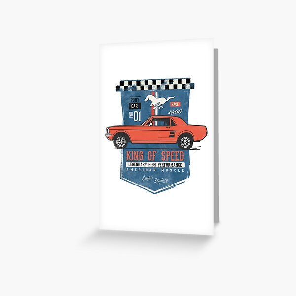 Ford Mustang - King of Speed Greeting Card