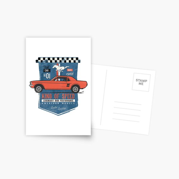 Ford Mustang - King of Speed Postcard