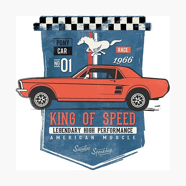 Ford Mustang - King of Speed Photographic Print