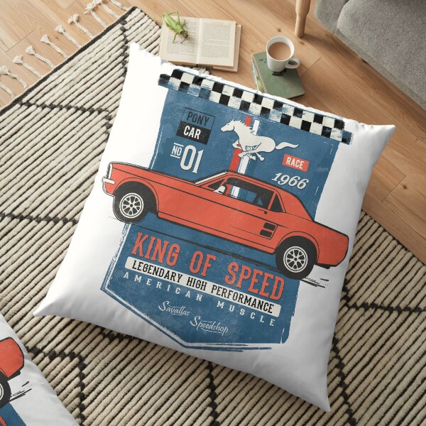 Ford Mustang - King of Speed Floor Pillow