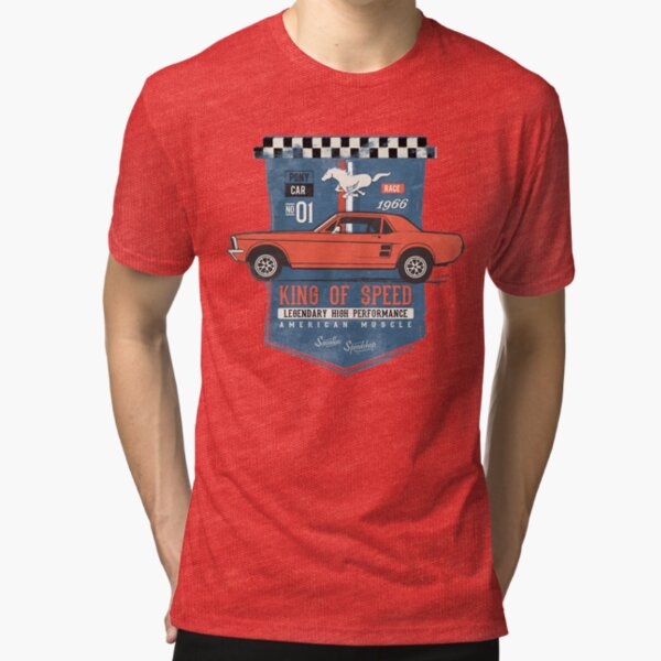 Ford Mustang - King of Speed Tri-blend T-Shirt