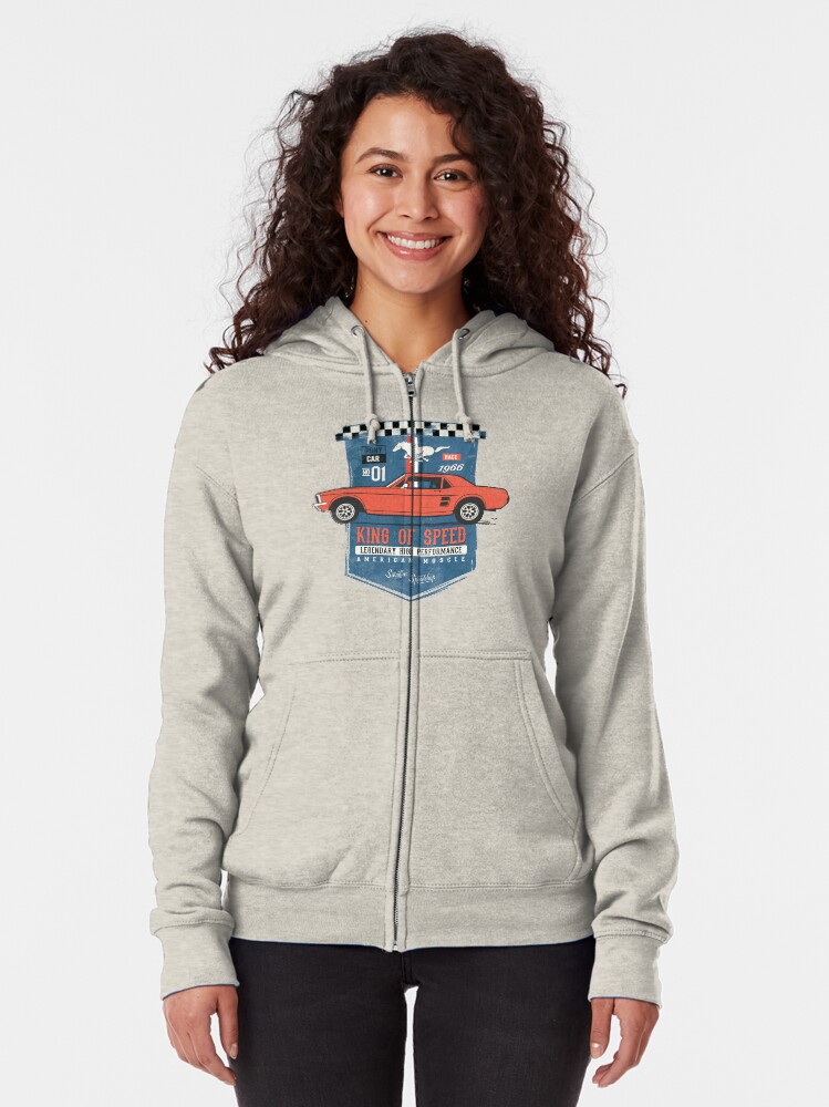 Alternative Ansicht von Ford Mustang - King Of Speed Kapuzenjacke