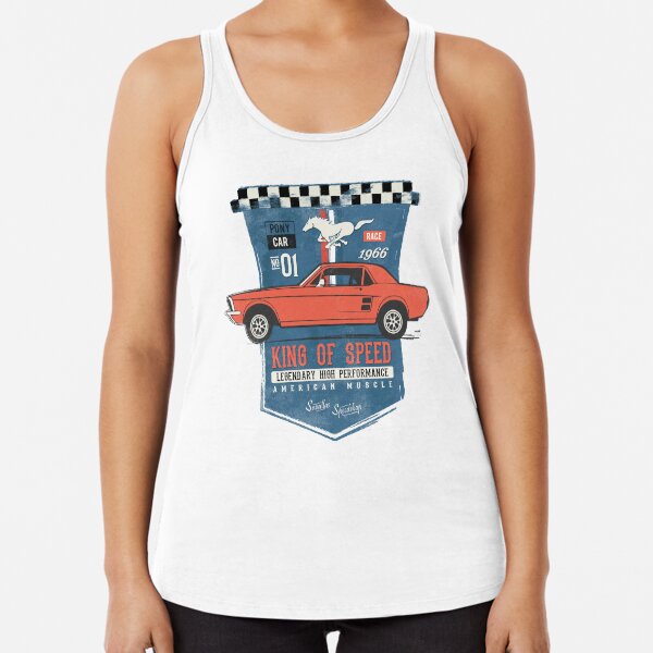 Ford Mustang - King of Speed Racerback Tank Top