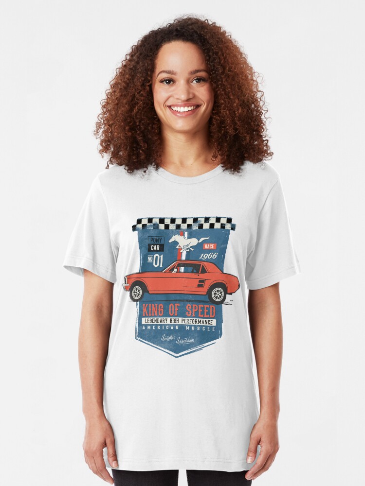 Alternative Ansicht von Ford Mustang - King Of Speed Slim Fit T-Shirt