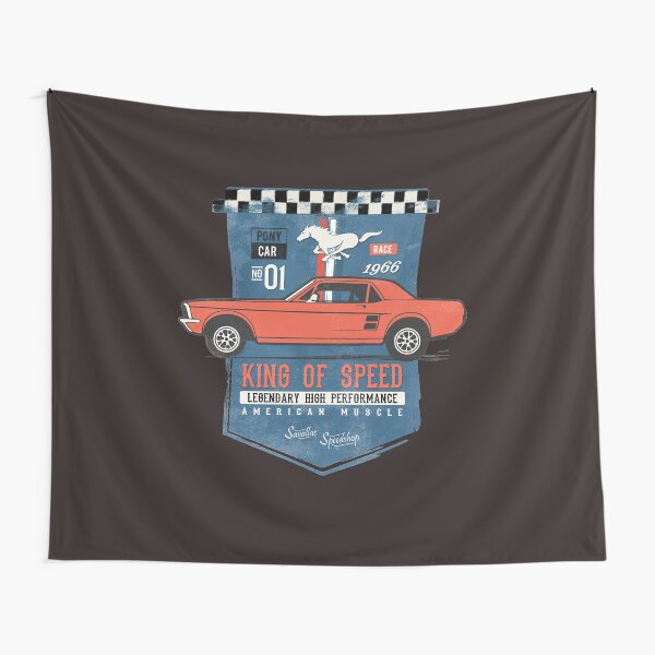 Ford Mustang - King of Speed Tapestry