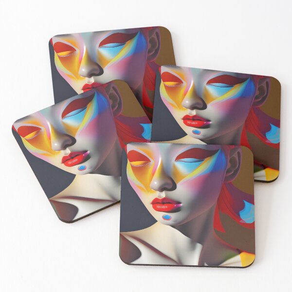 Item preview, Vibrant Abstract Portrait of a Woman designed and sold by artmanikin.