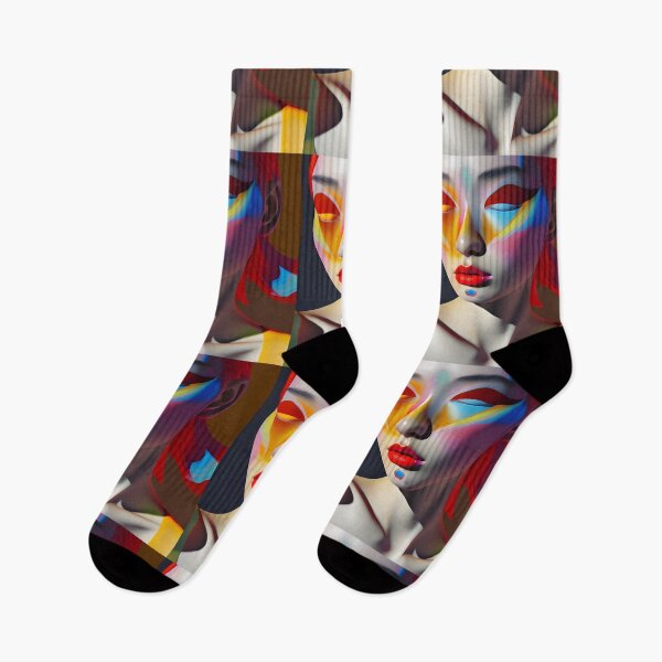 Item preview, Vibrant Abstract Portrait of a Woman designed and sold by artmanikin.