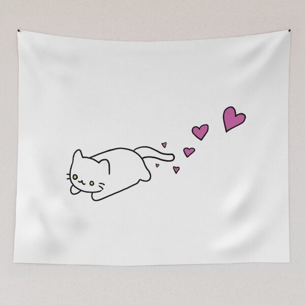 Item preview, White Cat designed and sold by Lara Jackson.