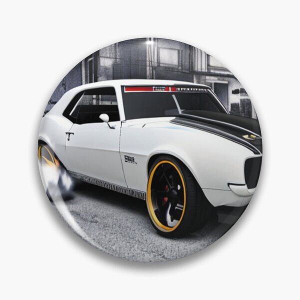 Item preview, Retro 69 Camaro-White burnout designed and sold by nakedlunch02.