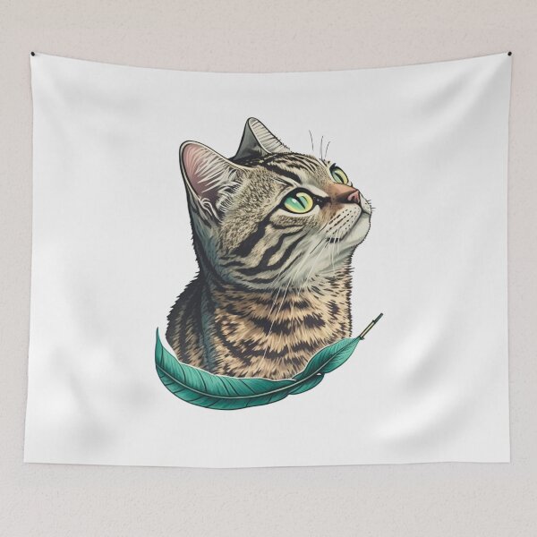 Item preview, Mackerel Tabby Cat designed and sold by MichellesMedArt.