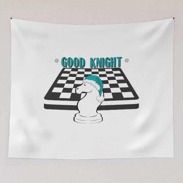 Item preview, Good Night Chess Quote designed and sold by SiYDesigns.