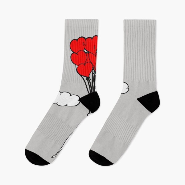 Item preview, Minimalistic illustration of a boy with balloons showing the love he has designed and sold by Hugo Salazar.