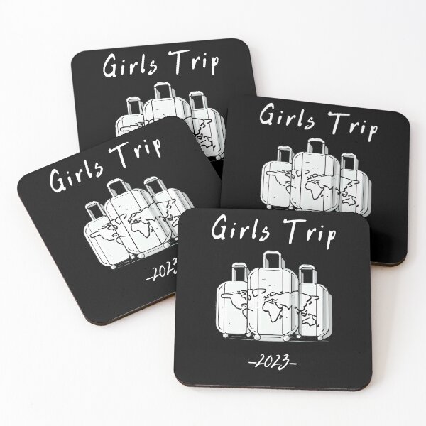 Item preview, Girls Trip 2023 - Suitcases graphic symbolizing girls travel, minimalist, stylish and classic (1) designed and sold by TourDePassion.