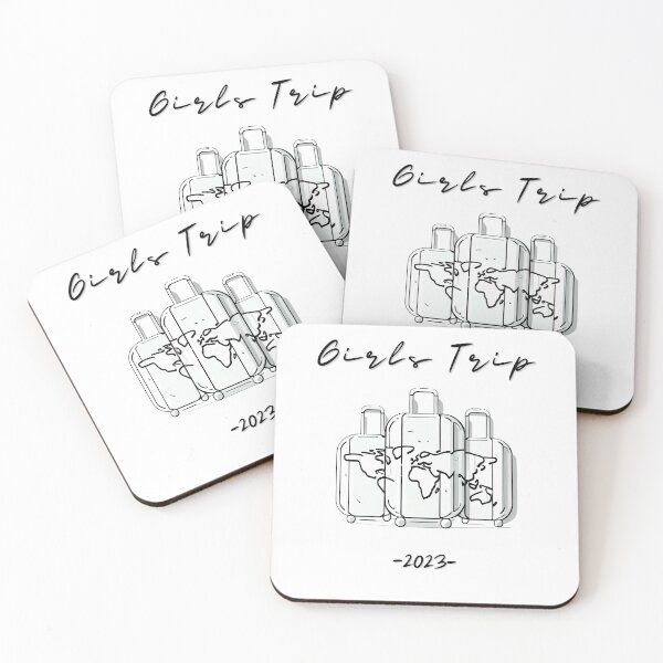 Item preview, Girls Trip 2023 - Suitcases graphic symbolizing girls travel, minimalist, stylish and classic (2) designed and sold by TourDePassion.