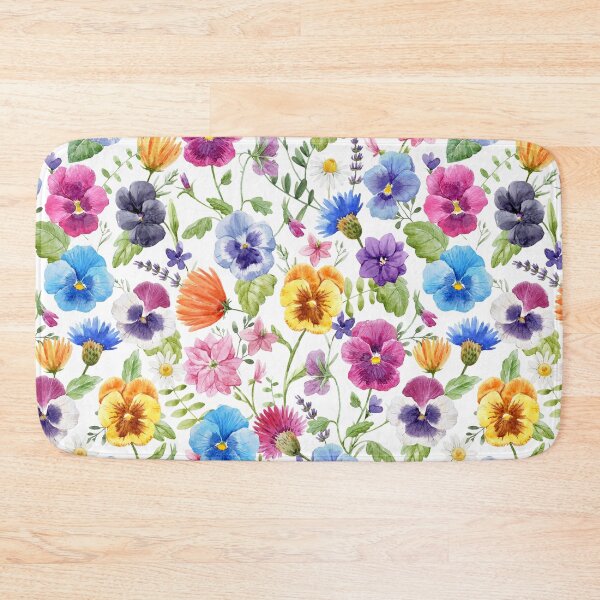 Item preview, Watercolor Mixed Garden Spring and Summer Flowers  designed and sold by silviaol.