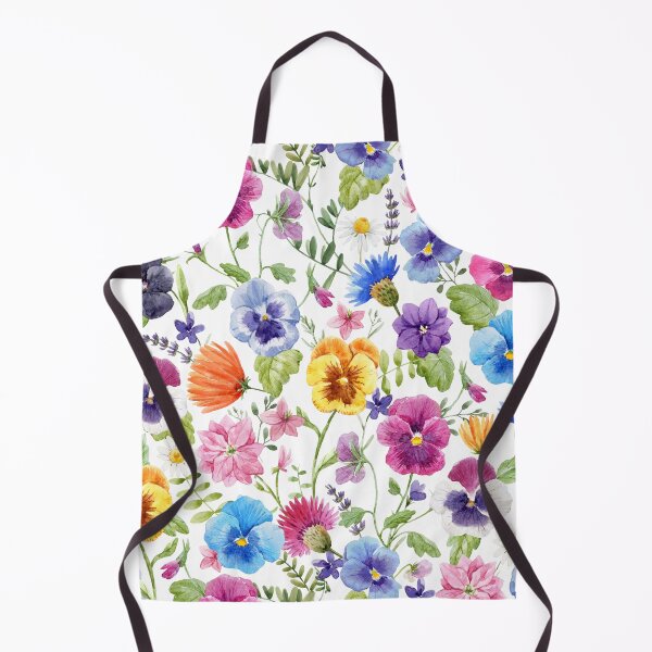 Item preview, Watercolor Mixed Garden Spring and Summer Flowers designed and sold by silviaol.