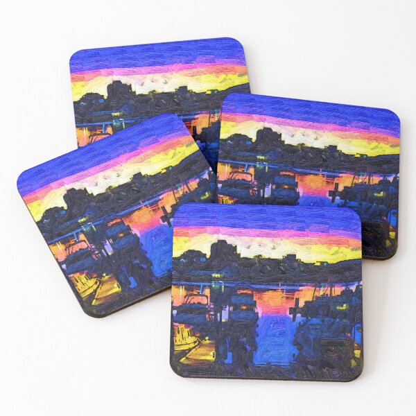 Item preview, The Harbor At Dusk designed and sold by KirtTisdale.