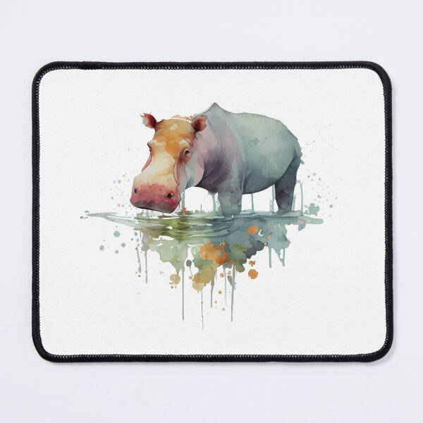 Item preview, Hippo Harmony: A Captivating Portrait designed and sold by AdaRecordShop.