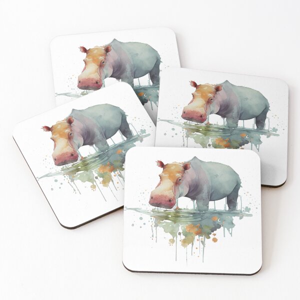 Artikelvorschau, Hippo Harmony: Ein fesselndes Porträt entworfen und verkauft von AdaRecordShop.