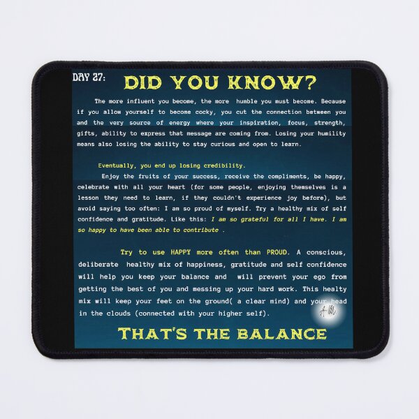 Item preview, Day 27 of the year: Did you know? That's the balance designed and sold by BuddyBoots.