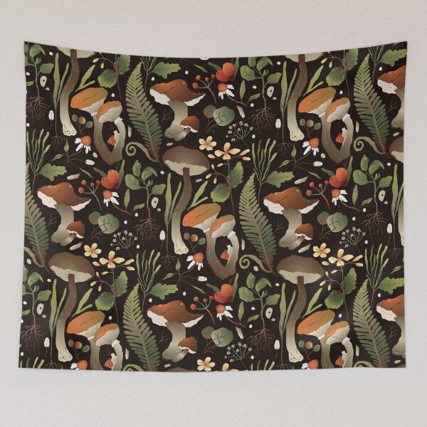 Item preview, Wild Mushrooms, Forest Plants and Berries  designed and sold by silviaol.