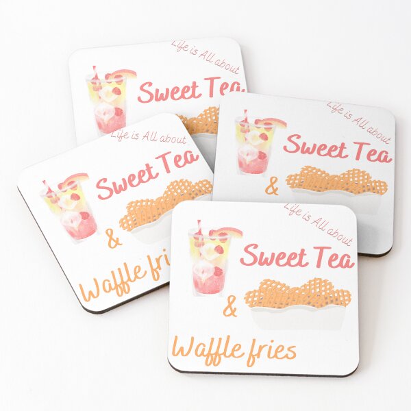 Item preview, Life is All about Sweet Tea and Waffle Fries designed and sold by TakePartArt.