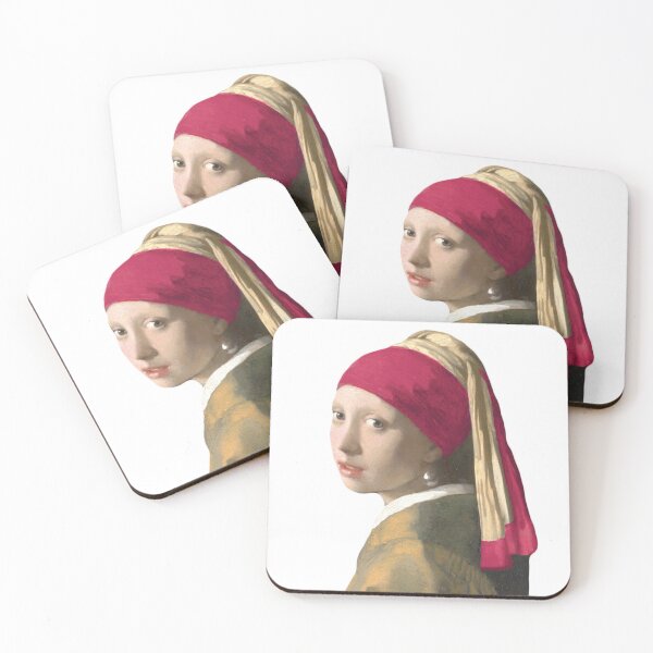 Item preview, Girl in a Pearl Earring - 2023 Magenta color of the year! designed and sold by Isa Popping.