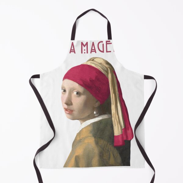 Item preview, Girl in a Pearl Earring - 2023 Magenta color of the year! designed and sold by Isa Popping.