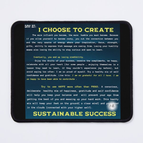 Item preview, Day 27 of the year: I choose to create sustainable success designed and sold by BuddyBoots.