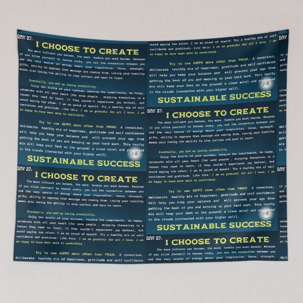 Item preview, Day 27 of the year: I choose to create sustainable success designed and sold by BuddyBoots.