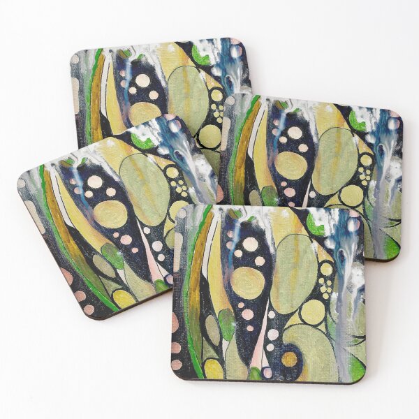 Item preview, AVOCADO CIRCUS GREEN ABSTRACT ORIGINAL ART  designed and sold by EllieMonroe.