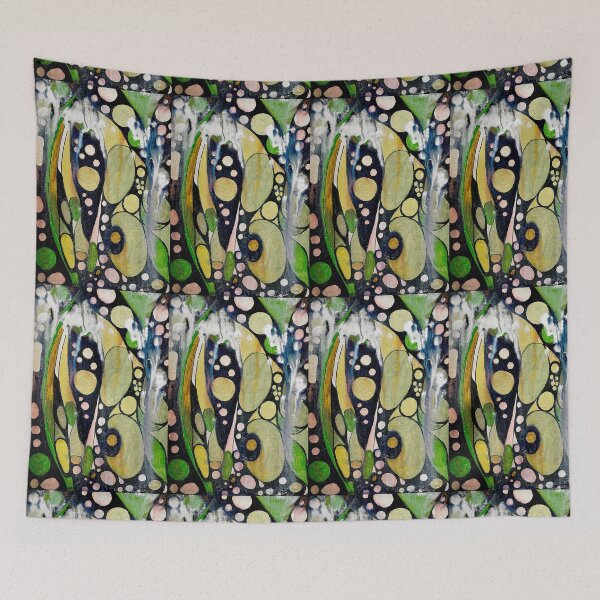 Item preview, AVOCADO CIRCUS GREEN ABSTRACT ORIGINAL ART  designed and sold by EllieMonroe.