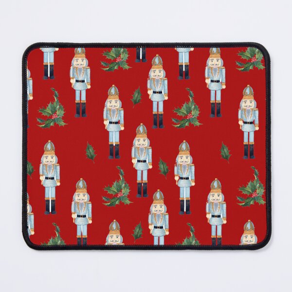 Item preview, Vintage Christmas Blue Nutcrackers on Red designed and sold by silviaol.