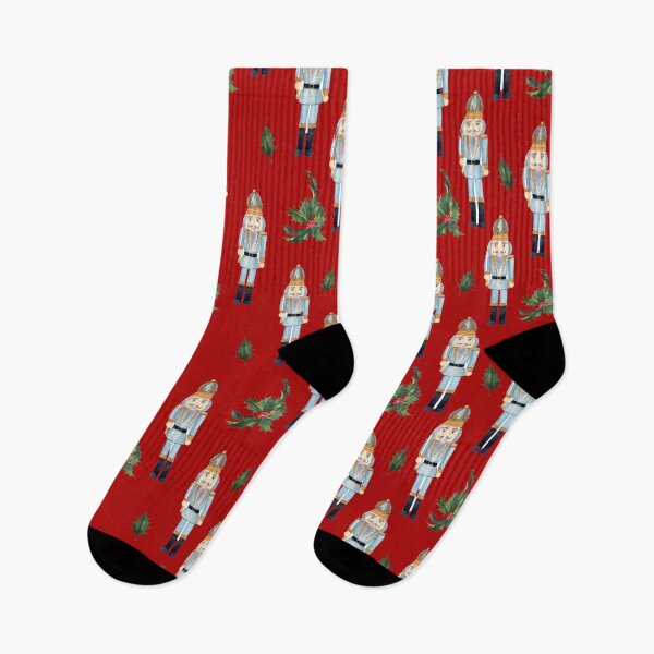 Item preview, Vintage Christmas Blue Nutcrackers on Red designed and sold by silviaol.