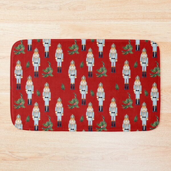 Item preview, Vintage Christmas Blue Nutcrackers on Red designed and sold by silviaol.