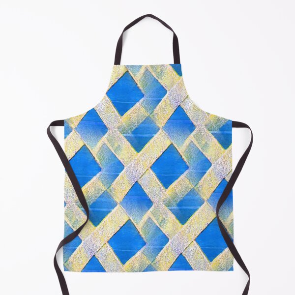 Item preview, Blue abstract checkered pattern designed and sold by Rozzzita7.