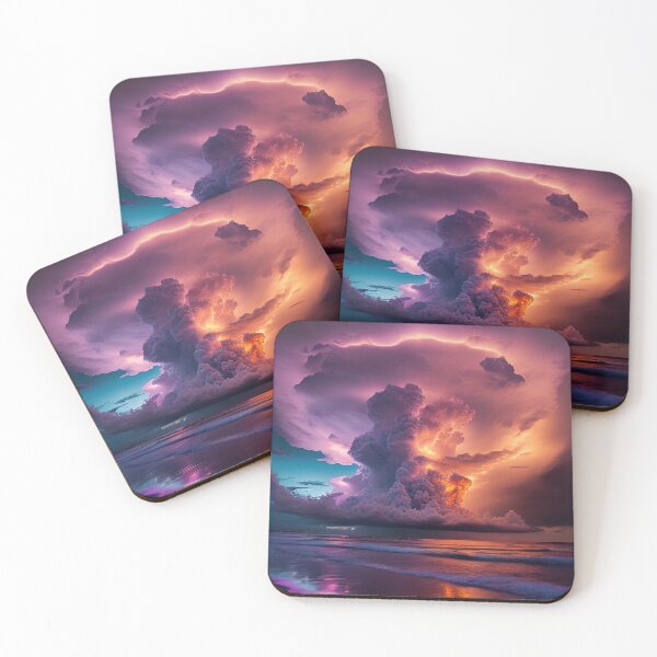 Item preview, Insane weather phenomenon: Colorful Lightning Sky designed and sold by RK - Shop.