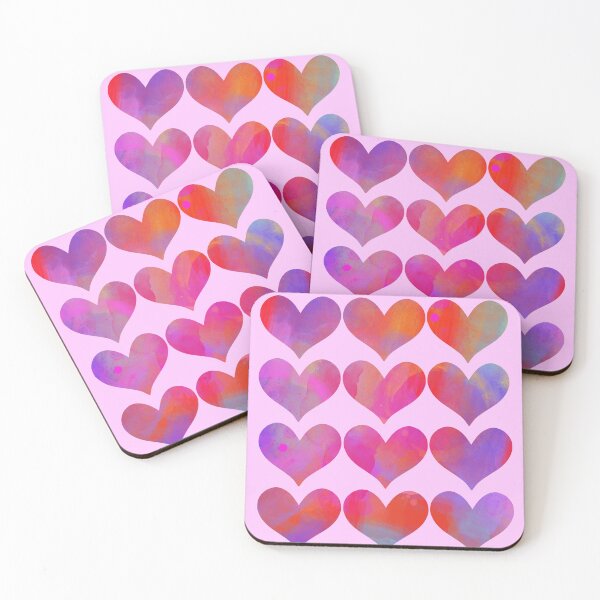 Item preview, Painted Valentines day hearts for women, unique one of a kind designed and sold by SleeplessLady.
