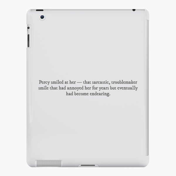 Percy jackson philosophy quote iPad Case & Skin for Sale by