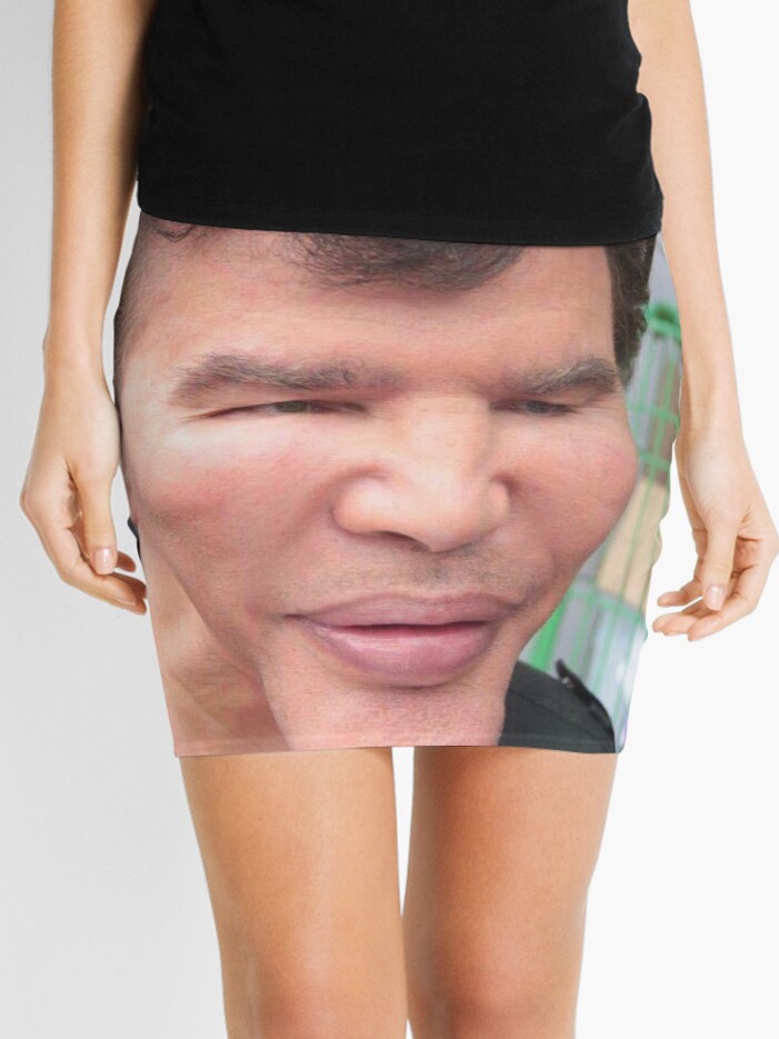 Man Face Mini Skirt for Sale by prrrki