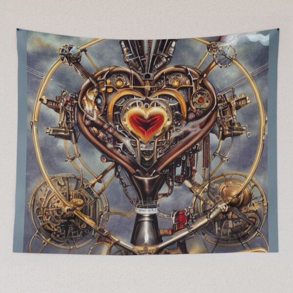 Item preview, Steampunk mechanical heart designed and sold by Dendros-Studio.